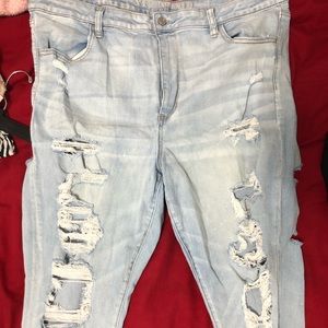 Light Blue Distressed AE Jeans